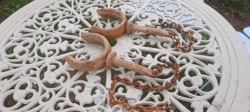 Vintage boat row lock - vintage, oar