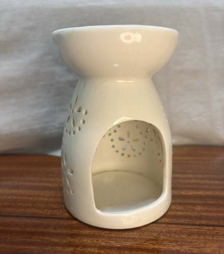 White ceramic tealight - white,