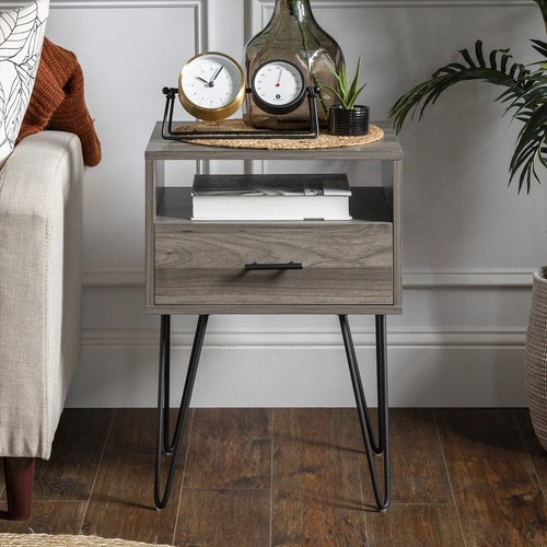 Modern single drawer - single, hairpin
