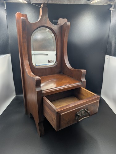 Antique mahogany throne vanity - antique,