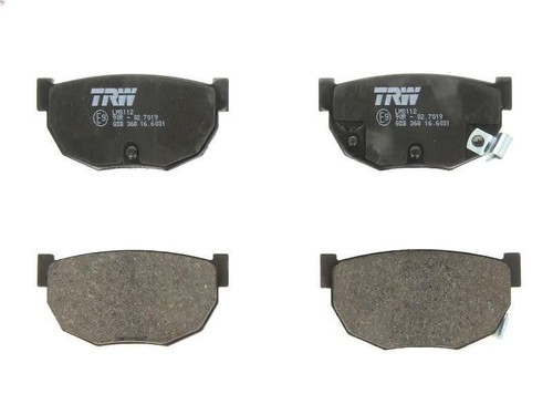 Brake pad set - pad, trw