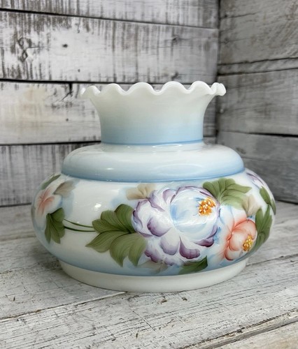Vintage floral milk glass - vintage,