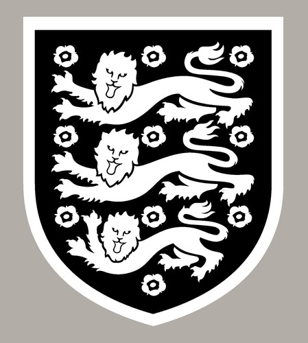 England white lions sticker - england,