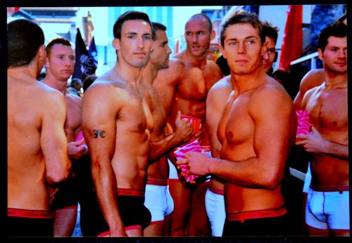 Small colour photo - small, men