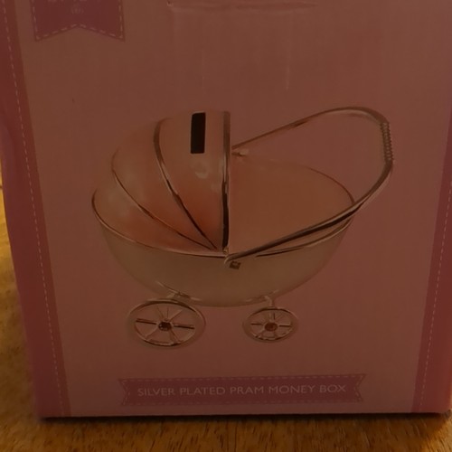 Silver plated pram - silver,