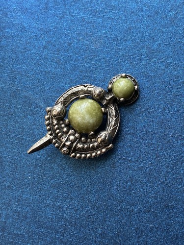 Vintage agate celtic silver - agate,