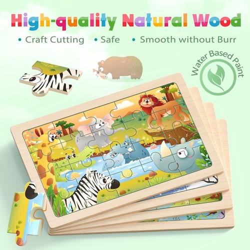 Jumbo wooden animal puzzles - puzzles, 4