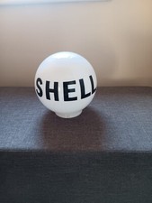 Shell glass petrol globe - shell,