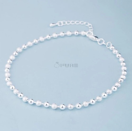 Small round ball bead anklets - round,