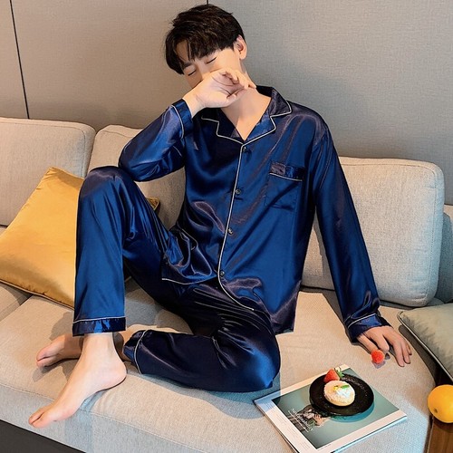 Mens silk satin pyjamas - silk,