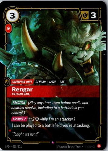 Rengar pouncing 025 221 - -, #025/221
