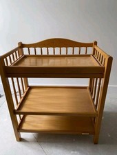 Wooden baby changing unit - wooden,