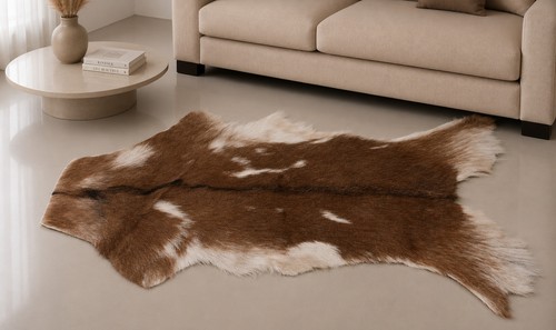 Genuine goat hide hair - hide, on