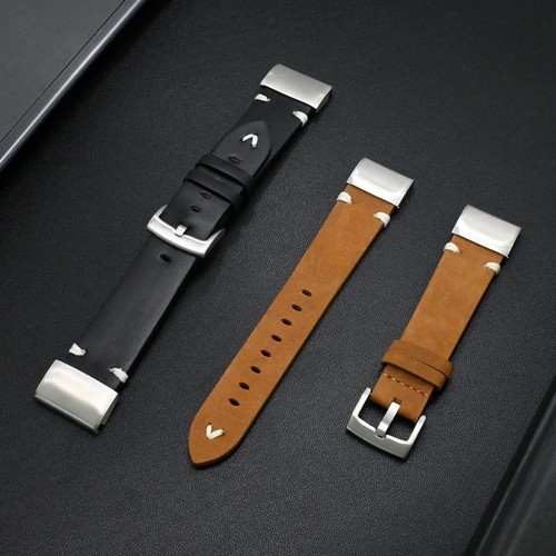 Leather strap for - garmin, fenix