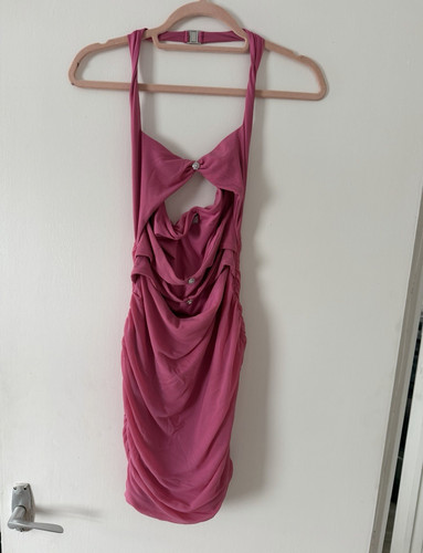 Polly pink ruched strappy - pink,