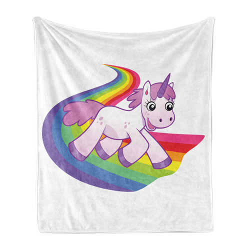 Unicorn soft flannel fleece - unicorn,