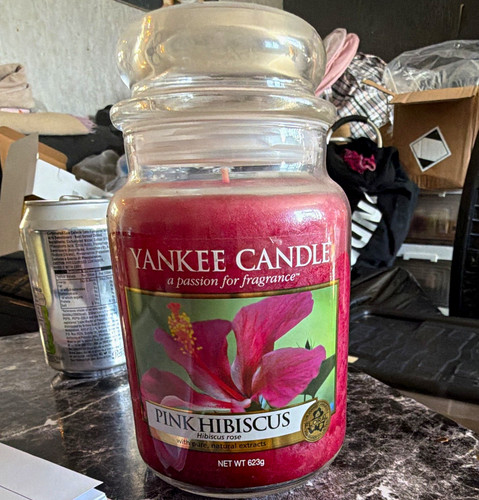 Yankee candle pink hibiscus - candle,
