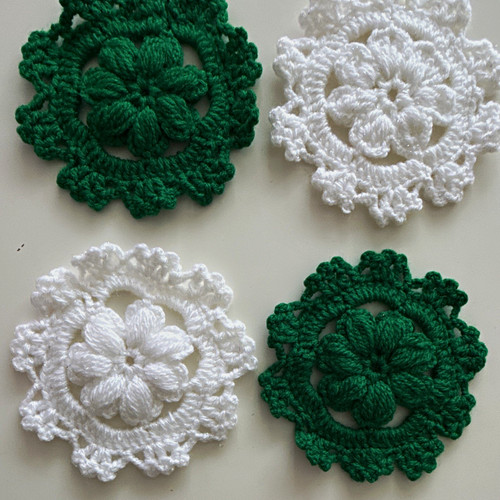 Handmade green white - handmade,