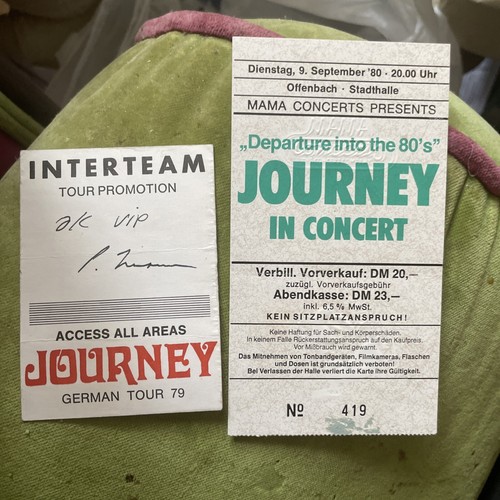 Journey used concert ticket - used,