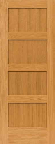 Red oak panel flat mission - red,