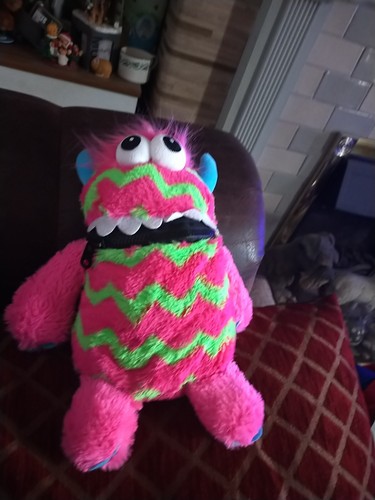 Worry monster cuddly soft toy - monster,