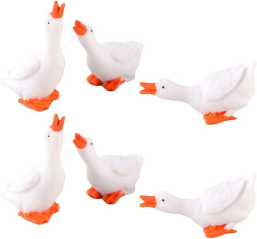 Miniature goose figurines set - miniature,
