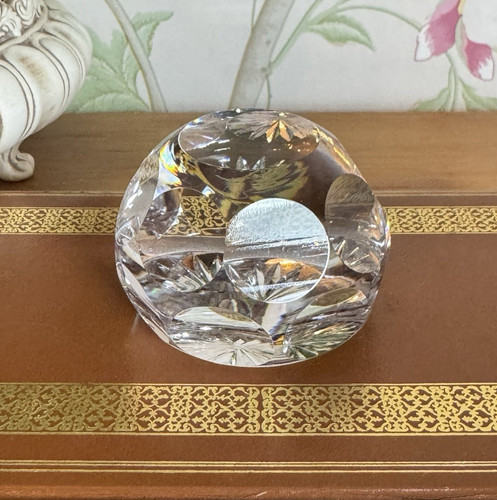 Vintage faceted lead crystal - vintage,