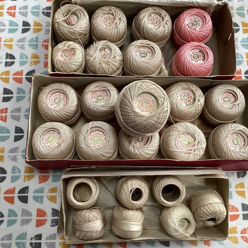Various vintage coates crochet - various,