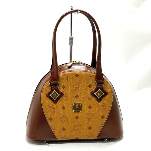 Mcm hand bag brown leather - hand,