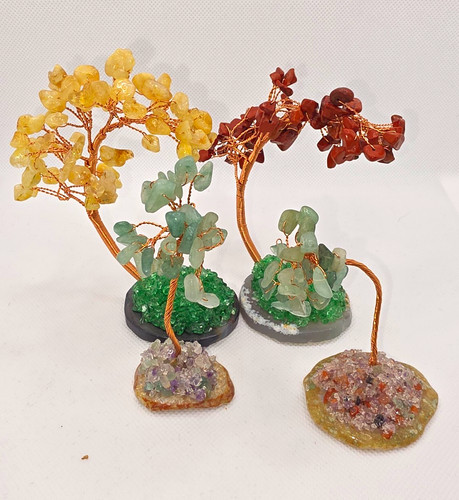 Polished mixed gemstone tree - mixed,