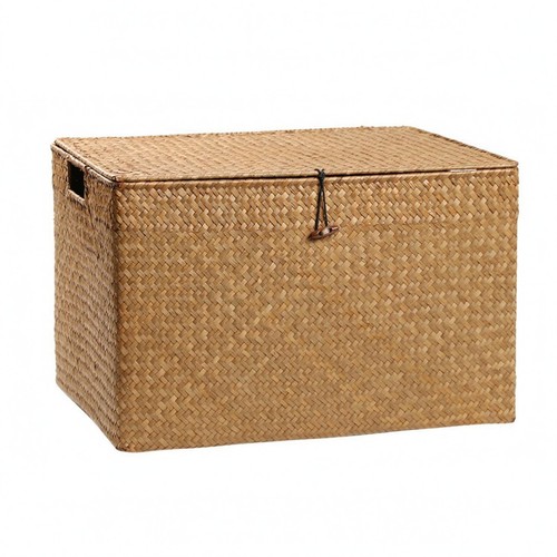 Handwoven storage box natural - box,