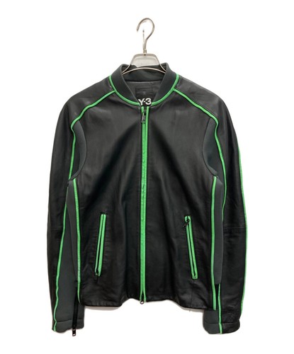 Leather trimmed zip up - y-3, zip-up