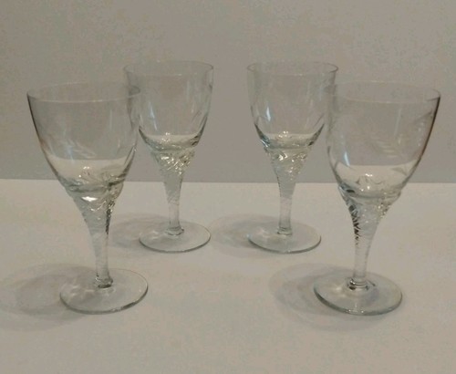 Vintage art glass stemmed - 4,