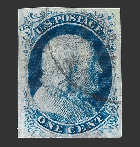 Blue with line - break, at
