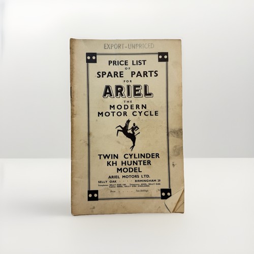Ariel hunter oem parts list - ariel,
