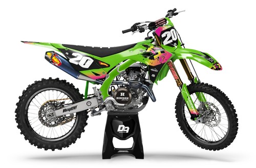 Kawasaki motocross decals - mx,