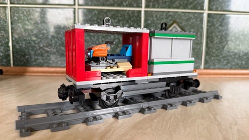 Lego train cargo wagon - cargo, (60198)