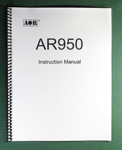 Aor ar950 instruction manual - aor,