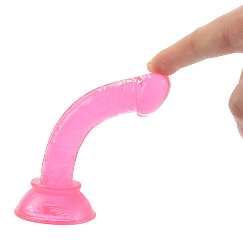 Suction cup mini dildo - dildo, pink
