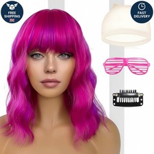 Pink costume wig - wig, for