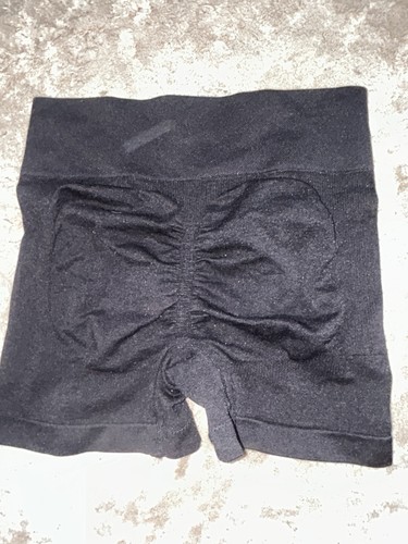 Black bum scrunch shorts one - black,
