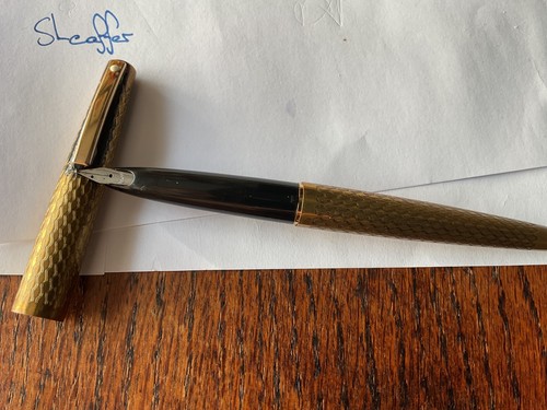 Sheaffer white dot gold plated