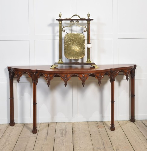 Antique brass oak - &, table