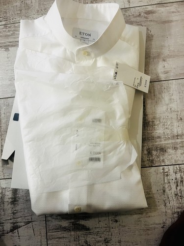 Eton white neru band collar - neru/band,