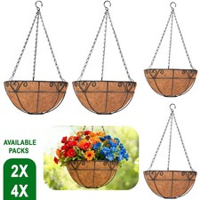 Metal hanging baskets - 2x, 4x