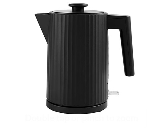 Black ribbed fast boil kettle - boil,