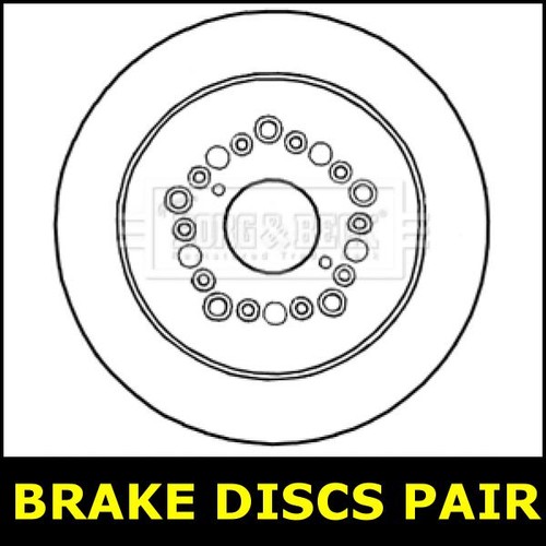 Brake discs pair - pair, rear