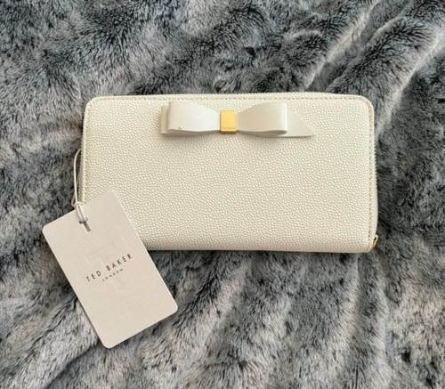 White and gold ted - white, bow