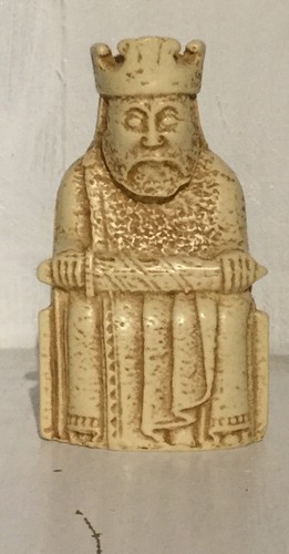 Lewis chessmen king - chessmen, resin