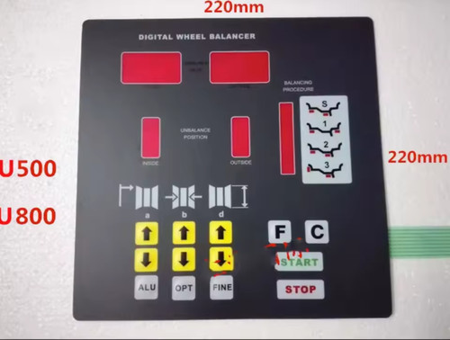 Balancing machine parts - balancing, keypad